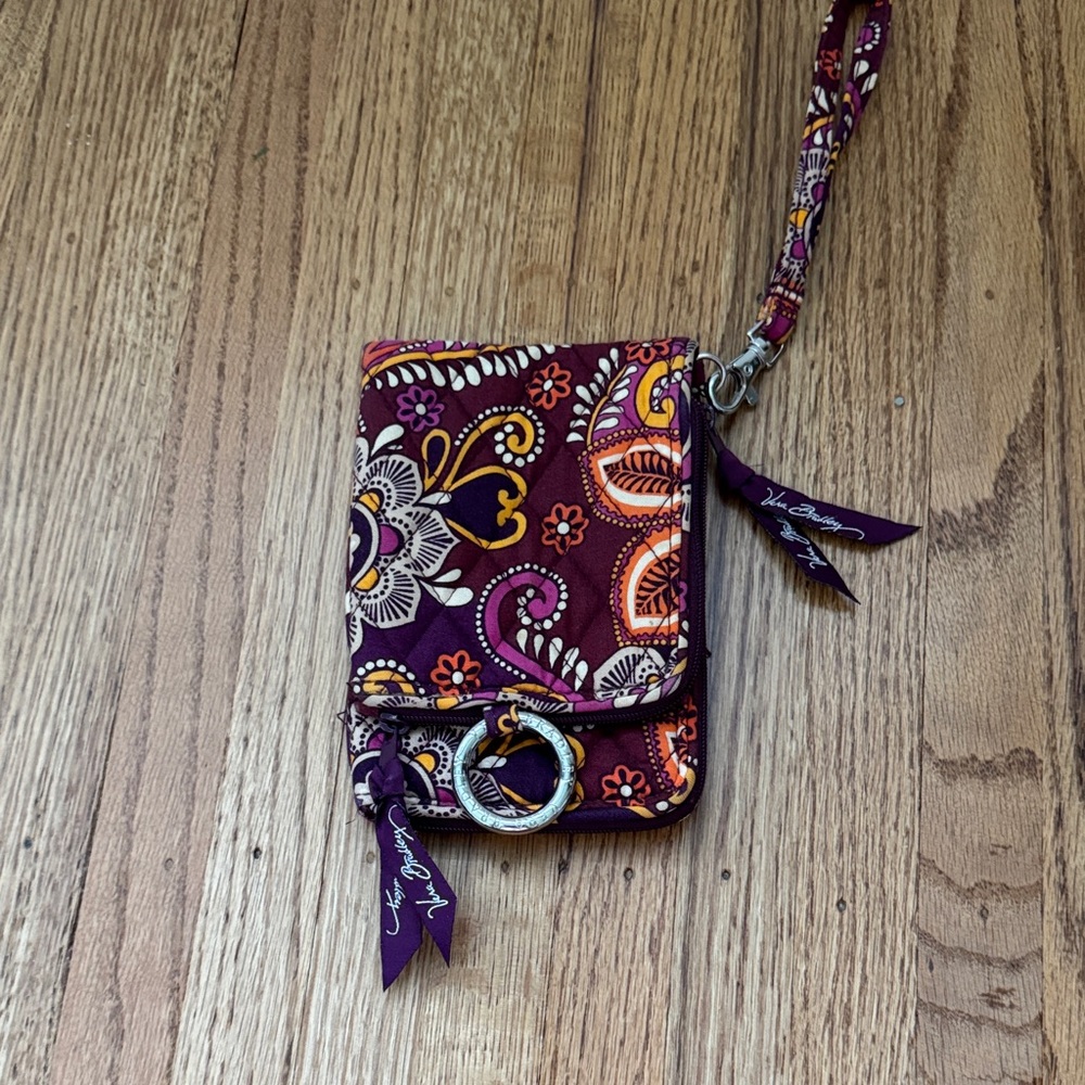 Vera Bradley Safari Sunset Double ID Wristlet